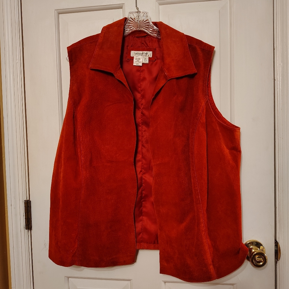 Women's leather vest